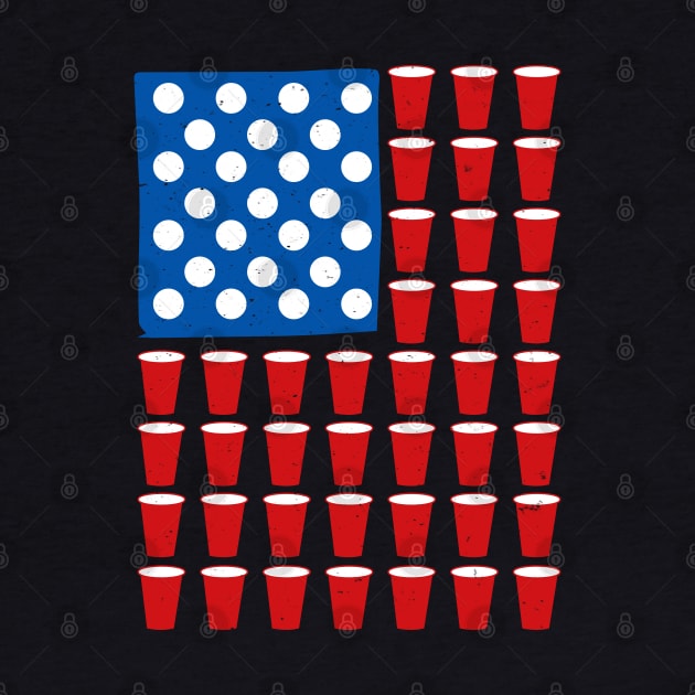 US Flag Ping Pong Beer by Dailygrind